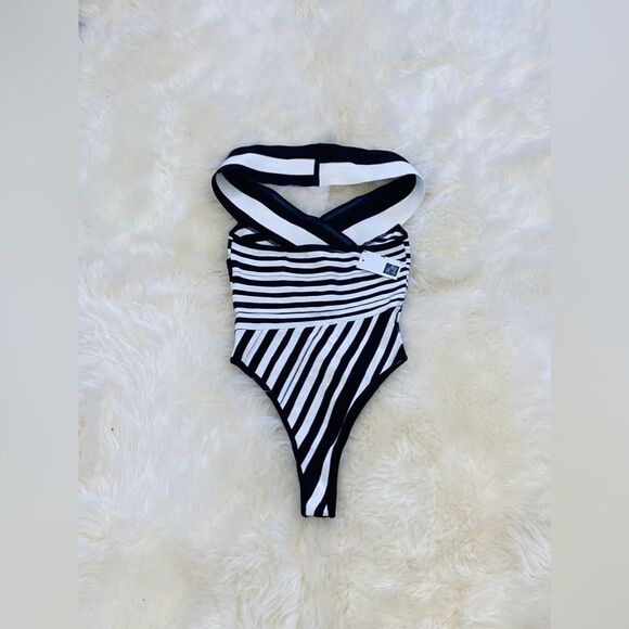Balmain Striped Jacquard-Knit Bodysuit size 34/ us size 2 - Picture 8 of 12